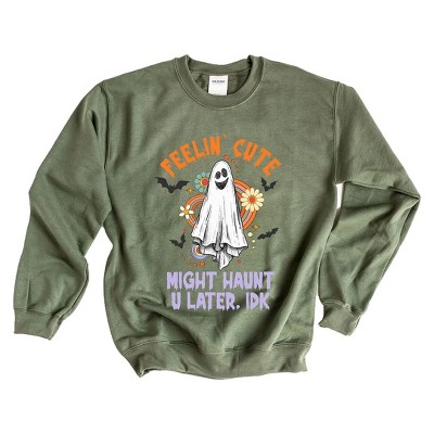 Simply Sage Market Women's Graphic Sweatshirt Might Haunt U Later