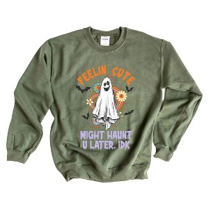 Simply Sage Market Women's Graphic Sweatshirt Might Haunt U Later - 1 of 4