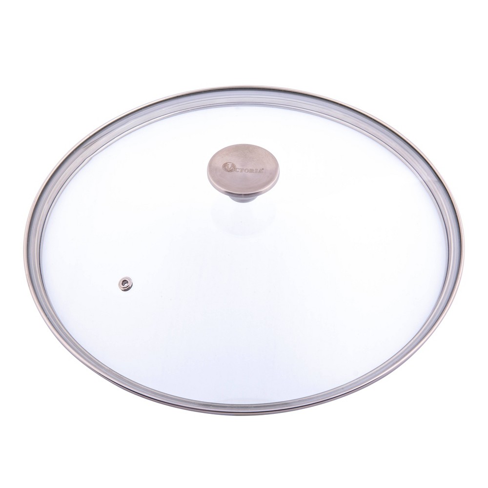 Victoria Glass Lid with Stainless Steel Knob for 12 Skillet