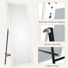 Arched Full Length Mirror, 65x22 Inches Full Floor Body Mirror, Freestanding Leaning Mirror with Stand, Hanging Mounted Wall Mirror, Large Dressing - 3 of 4