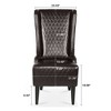 Grungis Velvet Accent Chairs with Soft Padded and Wooden Legs,Living Room Chairs with High-Back,Comfy Chairs for Living Room,Bedroom - 3 of 4