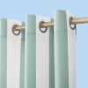 Sun Zero Room Darkening Valencia Striped UV Protectant Grommet Indoor/Outdoor Curtain Panel - 2 of 4