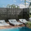 PexFix 72 in. x 47 in. Outdoor Privacy Rectangle Screen Galvanized Steel Panel Divider in Black - 3 of 4