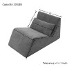 Bean Bag Chair Modern with Ergonomic Memory Foam for Living Room or Bedroom 32in Wide-3irtyhousy - 4 of 4