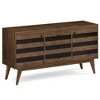 Wright Sideboard Buffet Rustic Natural Aged Brown - Wyndenhall: Mid-Century Modern, 70" Wide Console, Fixed Shelves - image 2 of 4