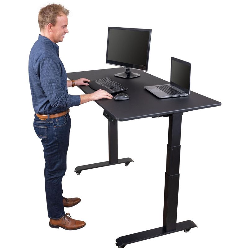 Stand Up Desk Store Dual Motor Electric Adjustable Height Standing Desk with EZ Assemble Steel Frame, 4 of 5