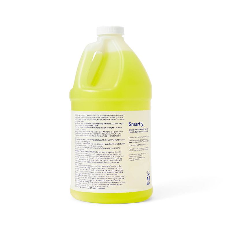 Lemon Scented Ammonia - 64 fl oz - Smartly&#8482;, 3 of 4