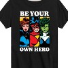 Boys' - Marvel - Be Your Own Hero Short Sleeve Graphic T-Shirt - 2 of 4