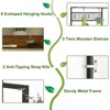 7-Tier Indoor Plant Shelf with Grow Lights & Hanging Hooks, Tall Metal Plant Stand for Bonsai, Flowers, and Decor, Balcony & Living Room Organizer - 4 of 4