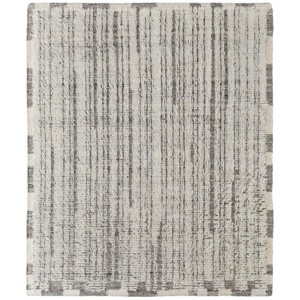 Ashby Transitional Stripes Ivory/Gray Area Rug - 1 of 4