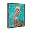 Stupell Industries Bold Pelican Bird with Pattern Framed Canvas - 3 of 3