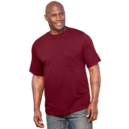 Kingsize Men s Big Tall The Ultra light Comfort Tee 6xl Rich Burgundy Target