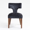 GDFStudio Arlow Mid-Century Modern Rubberwood Linen Upholstered Armless Dining Chairs (Set of 2) - 3 of 4