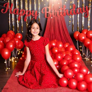 KatchOn, Red Latex Balloons Set - Large, Pack of 150 | Valentines Day Decorations | Red Shiny Balloons, Red Party Decorations - 1 of 4