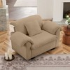 NicBex 48.4 Inch Velvet Storage Deep Seat Single Sofa Chair with Fluffy Armrest Backrest for Living Room,Small Space,Office,Apartment - 2 of 4