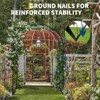 Metal Garden Arch, 86" H Garden Arch Arbor Trellis for Climbing Plants, Roses, Vines, Wedding Archway Decor for Lawn, Patio,Party, Backyard - 4 of 4