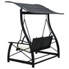 vidaXL Outdoor Swing Bench with Canopy Anthracite - 4 of 4
