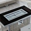 Kumasinova 43" Propane Gas Fire Pit Table for Outdoor Use,60000 BTU Patio Fireplace with Stainless Steel Burner and Glass Wind Shield - 3 of 4