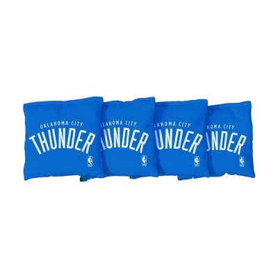 NBA Oklahoma City Thunder Corn-Filled Cornhole Bags Royal Blue - 4pk