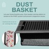 Home Intuition Contemporary Floor Vent Cover 4X12 Inch Floor Register with Mesh Cover Trap Heat and Air Walkable Metal Floor Vent for HVAC Duct, White - 4 of 4