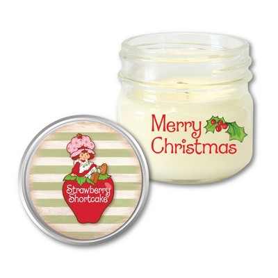 Courtside Market Strawberry Shortcake Merry Christmas 4 oz Candle