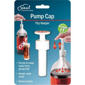 Jokari Pump Cap - Effortless Dispensing and Storage for Liquids - Set of 2