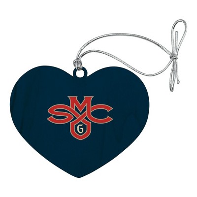 Saint Mary's College Primary Logo Heart Love Wood Christmas Tree Holiday Ornament