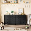 63" Dresser with 14 Fabric Drawers, Wide Dresser TV Stand with Built-in USB Ports, Multi-Functional Storage Unit for 75 Inch TVs - 4 of 4