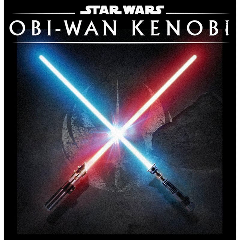 Men's Star Wars: Obi-Wan Kenobi Lightsaber Dark Side vs Jedi Clash T-Shirt, 2 of 6