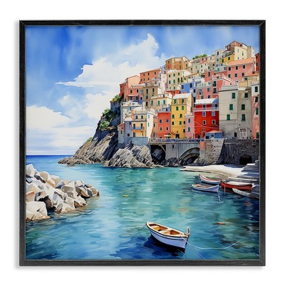 Stupell Industries Cinque Terre Port, 17" x 17"