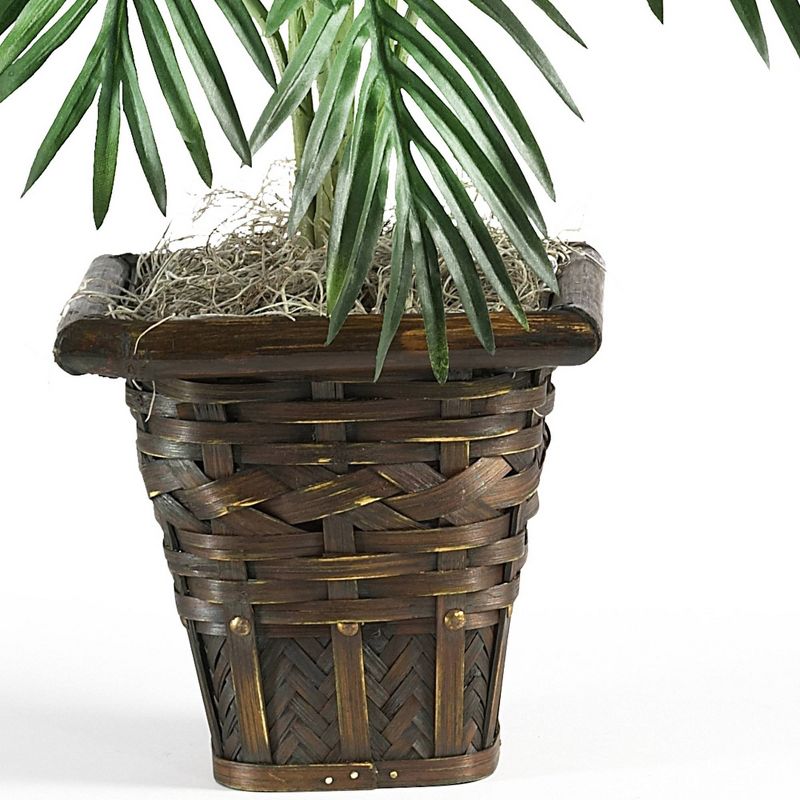 3.1ft Artificial Areca Palm with Wicker Basket - Nearly Natural, 4 of 7