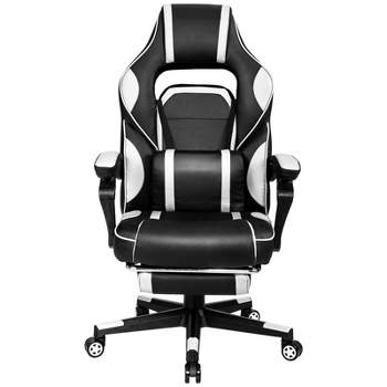 Tangkula Gaming Chair Height Adjustable with Cushion Ergonomic High Back Blue/Black/ Red/ White