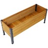 Mlmh & Kngwa 37"W Garden Wood Rectangular Garden Planter Box - 2 of 4