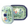Blue Rose Polish Pottery 665 Ceramika Artystyczna Large Covered Baking Dish - 3 of 3