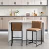 Modern Lounge Chair with Metal Base, Ergonomic Seat, High-Resilience Foam, Minimalist Design for Office, Living Room, or Bar Area-Coolbibila - 2 of 4