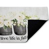 Stupell Industries Life In Full Bloom Flowers Printed Outdoor Door Mat, design by Lettered and Lined, 18"x30" - 2 of 4