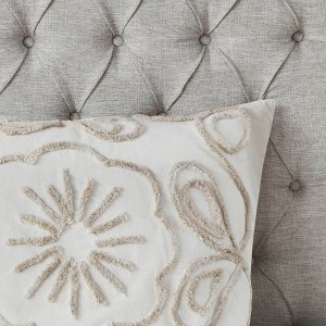 3Pcs coverlet Mini Set Tufted Cotton Chenille coverlet Global Inspired Lightweight Summer Use - 1 of 4