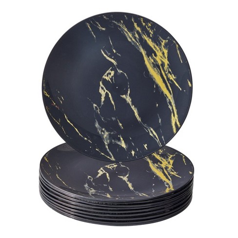 Marble Design Disposable Dinner Plates For Party (10 Pc) Heavy Duty ...