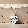 Side by Side Heart Pendant Necklace Personalized Engraved Jewelry Gift - 3 of 4