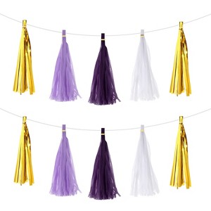 Unique Bargains Party Decoration Reusable Strong Rope Tassel Garland Banner 20 Pcs - 1 of 4