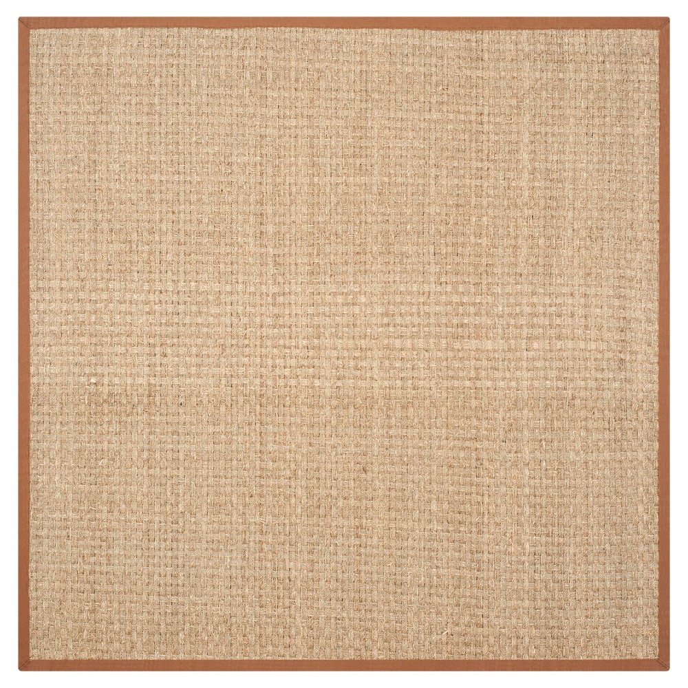 Natural Fiber Rug - Natural/Brown - (4'x4' Square) - Safavieh