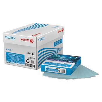 xerox Multipurpose Pastel Colored Paper, 20 lb Bond Weight, 8.5 x 11, Blue, 500/Ream