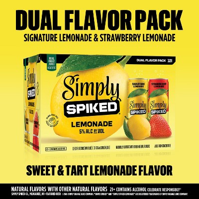 Simply Spiked Strawberry Lemonade - 24 fl oz Can