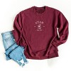 Simply Sage Market Embroidered Utah Sego Flower Sweatshirt - 3 of 4