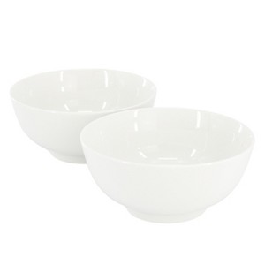 Gibson Home Great Essentials 2 Piece 6.9 Inch Fine Ceramic Noodle Bowl Set in White - 1 of 4