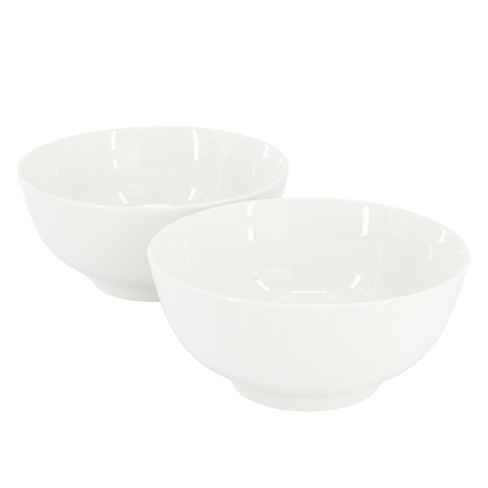 Gibson Home Great Essentials 2 Piece 6.9 Inch Fine Ceramic Noodle Bowl Set in White - image 1 of 4