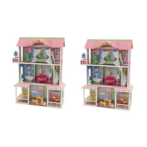 Kidkraft Sweet Savannah Wooden Pretend Play Dollhouse With