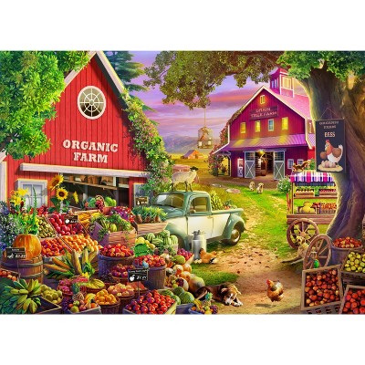 Brain Tree - Organic Farm 1000 Piece Puzzles For Adults-jigsaw Puzzles ...