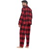 Ashford & Brooks Mens Flannel Plaid Pajamas Long Pj Set - 3 of 4