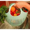 Hutzler Mini Colander Garden Basket, Small, Green - 3 of 4